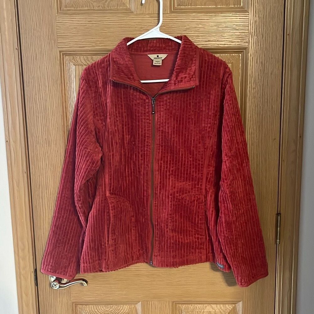 Vintage Woolrich Wide Wale‎ Orange Corduroy Jacket Size Large
